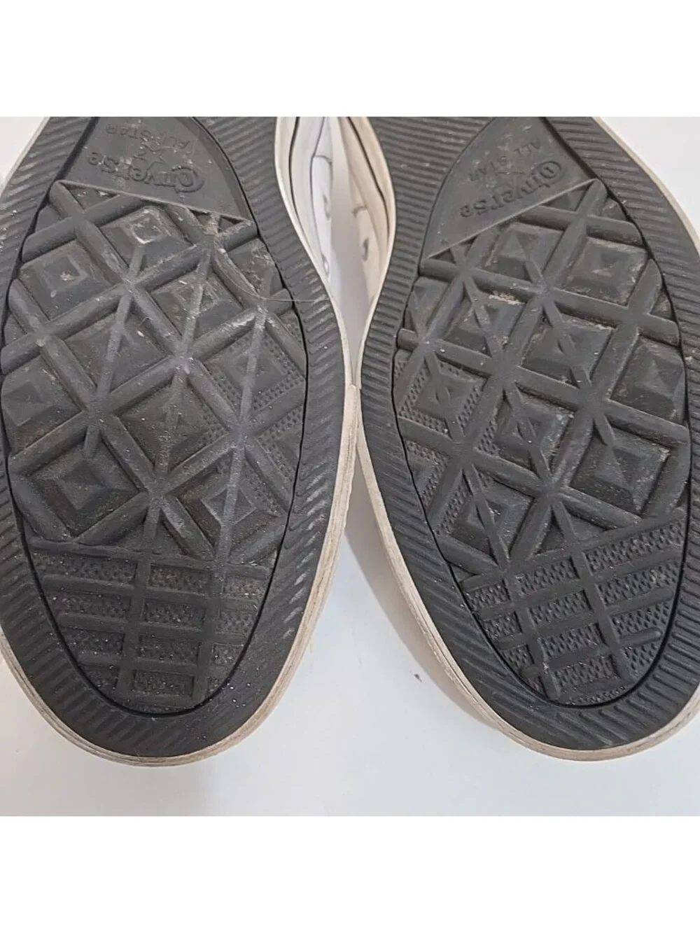 Converse All-Star Unisex White Ox Leather Low-Top Sneakers Size M 12 W 14 - Picture 16 of 16